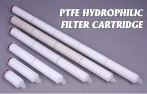 PTFE hydrophilic pleated filter cartridge PTFE hydrophilic pleated filter cartridge