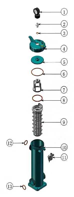 180*560mmpph Integrated Filter Housing Is Used in Fine Chemicals