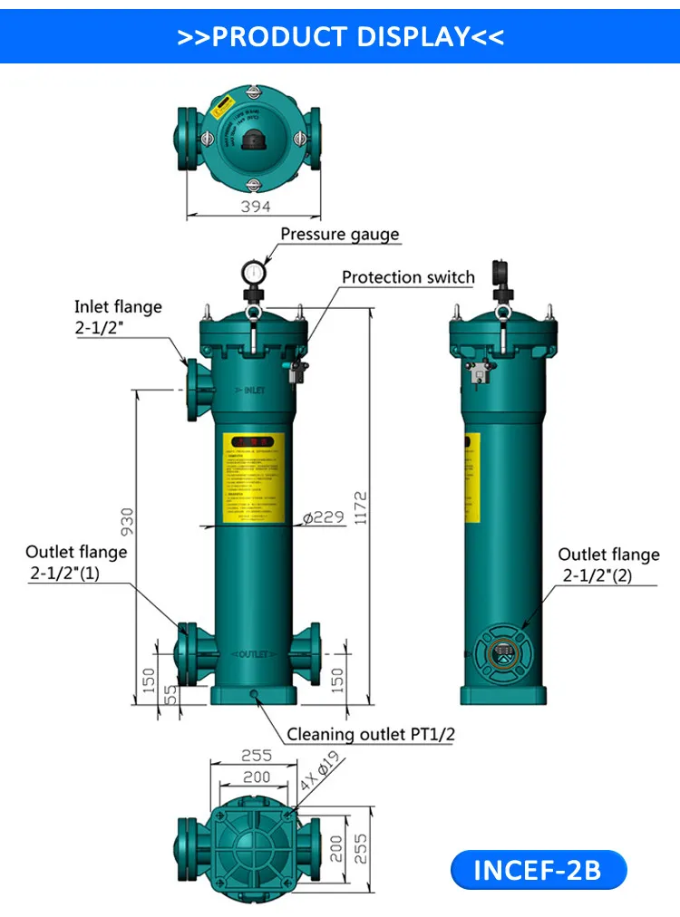 One-Piece Filter Housing for Solid-Liquid Separation for The Microelectronics Industry