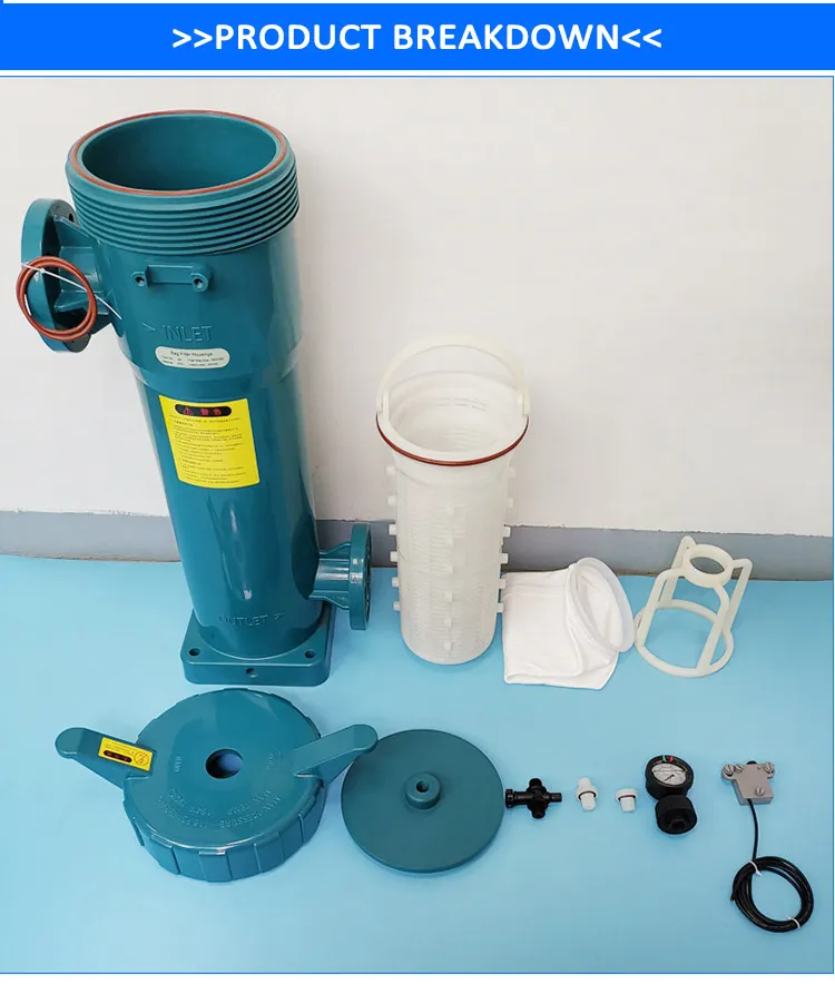 7"*22" Filter Bag Polypropylene Filter Housing for Water Treatment