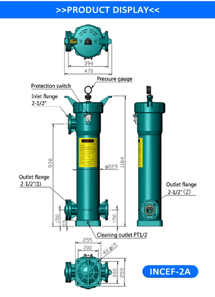 Integrated Filter Housing Made of 180*810pph Material