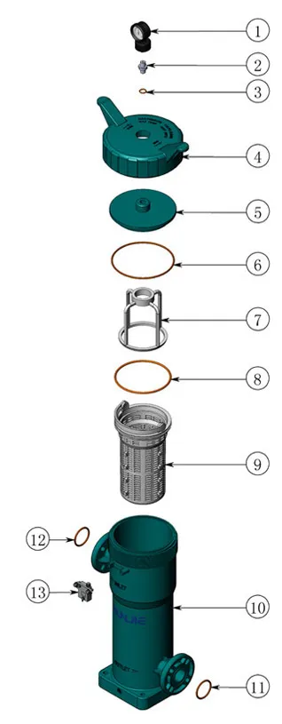7"*22" Filter Bag Polypropylene Filter Housing for Water Treatment